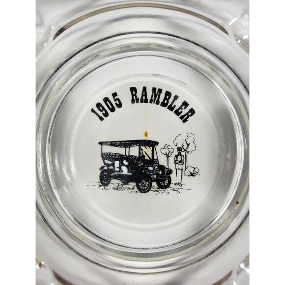 Model T Ford 1910 1905 Rambler Glass Ashtrays Antique Cars Man Cave - Picture 3 of 9
